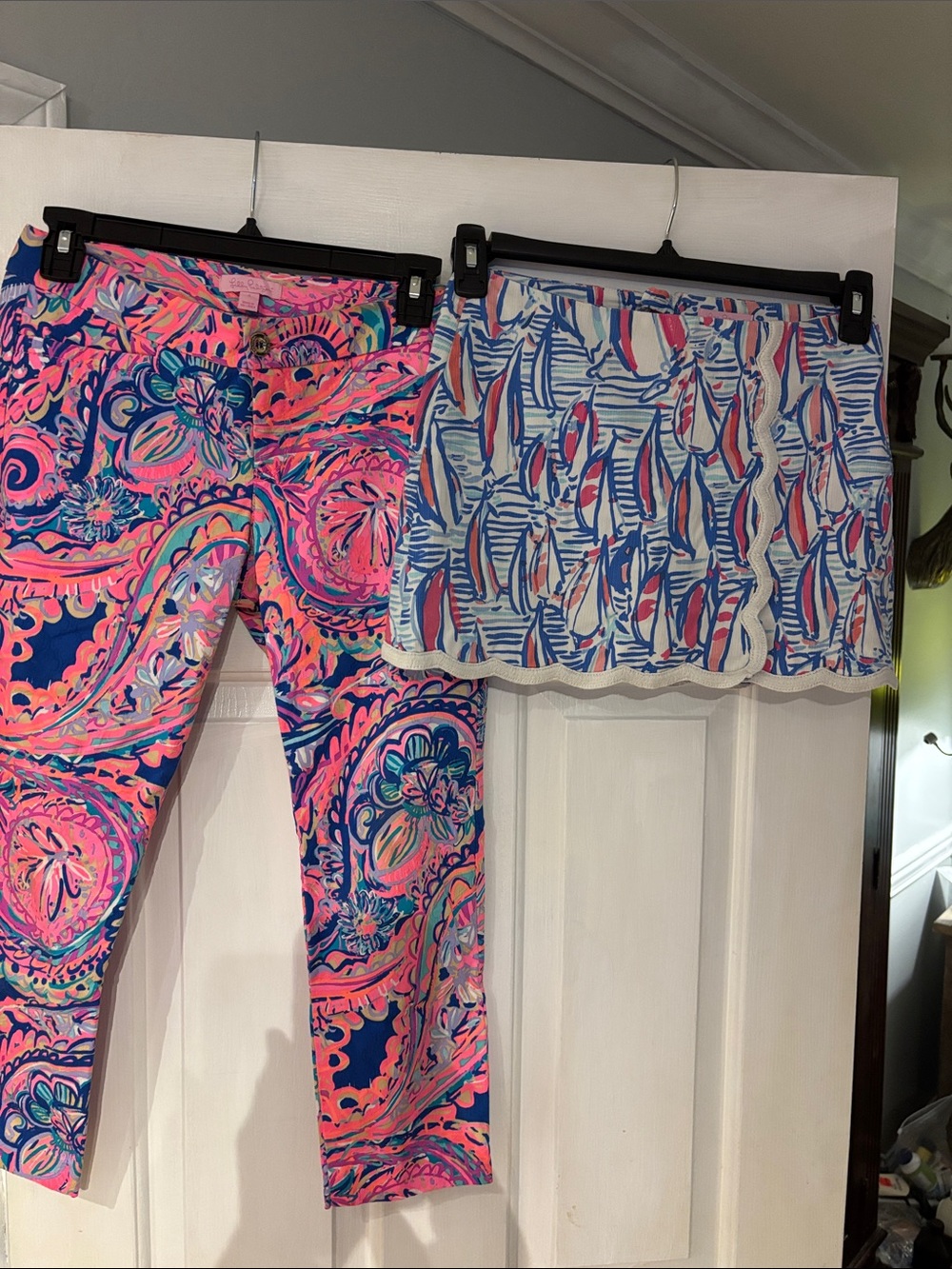 2 pieces. 1- Lily Pulitzer capri pants  and 1- Lily Pulitzer skort